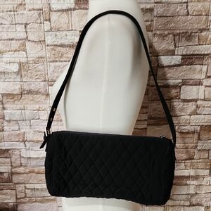 Vera Bradley Elegant Black Quilted Shoulder Bag